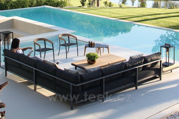Royal Botania Sedací sestava Alura Lounge SET 06 A, Royal Botania, 250x245 cm, rám hliník anthracite, bez sedáků