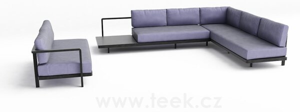 Royal Botania Nízké křeslo Alura Lounge, Royal Botania, rám hliník anthracite, bez sedáků