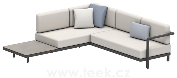Royal Botania Sedací sestava Alura Lounge SET 06 C, Royal Botania, 250x245 cm, rám hliník anthracite, bez sedáků a stolové desky