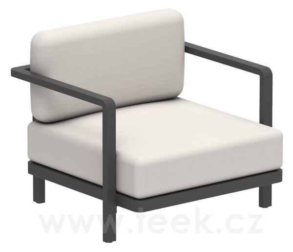 Royal Botania Nízké křeslo Alura Lounge, Royal Botania, rám hliník anthracite, bez sedáků