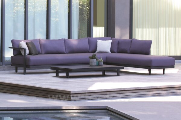 Royal Botania Sedací sestava Alura Lounge SET 06 C, Royal Botania, 250x245 cm, rám hliník anthracite, bez sedáků a stolové desky