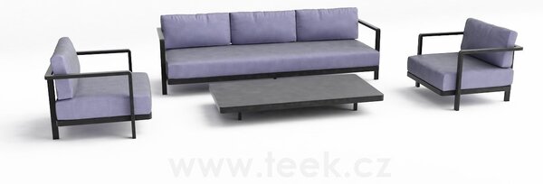 Royal Botania Nízké křeslo Alura Lounge, Royal Botania, rám hliník anthracite, bez sedáků