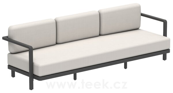 Royal Botania Pohovka 3-místná Alura Lounge, Royal Botania, 250x85x79 cm, rám hliník anthracite, bez sedáků