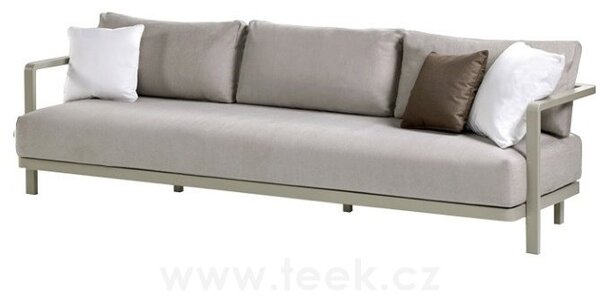 Royal Botania Pohovka 3-místná Alura Lounge, Royal Botania, 250x85x79 cm, rám hliník anthracite, bez sedáků