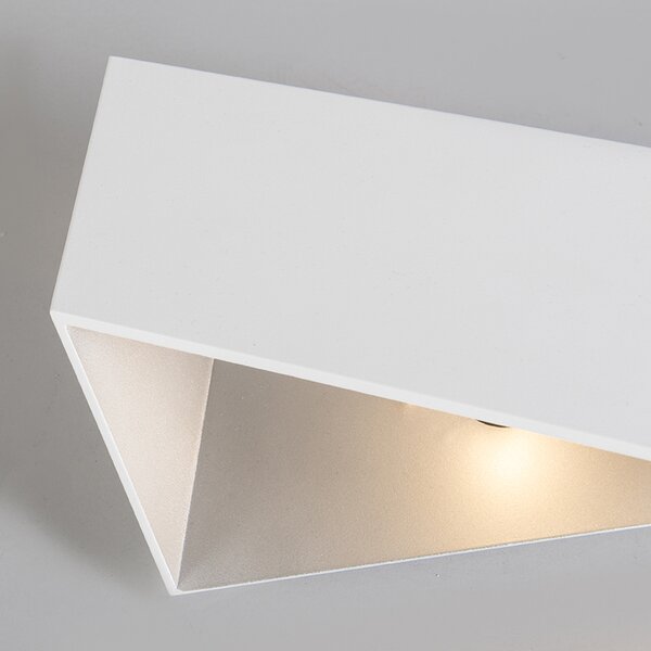 Designová nástěnná lampa bílá - Fold