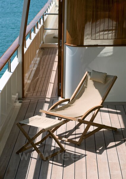 Royal Botania Teakové skládací relaxační křeslo Beacher, Royal Botania, rám teak, výplet Batyline barva dle vzorníku