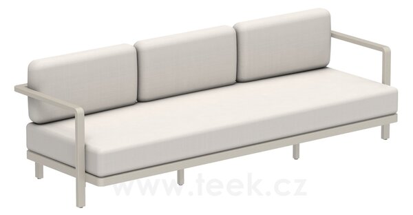 Royal Botania Pohovka 3-místná Alura Lounge, Royal Botania, 250x85x79 cm, rám hliník anthracite, bez sedáků