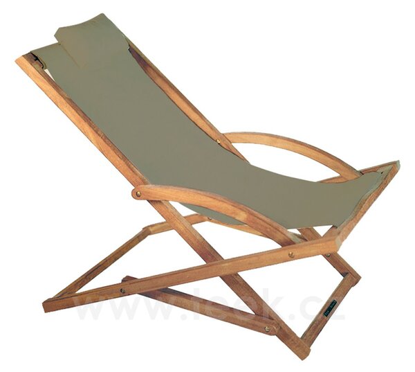 Royal Botania Teakové skládací relaxační křeslo Beacher, Royal Botania, rám teak, výplet Batyline barva dle vzorníku