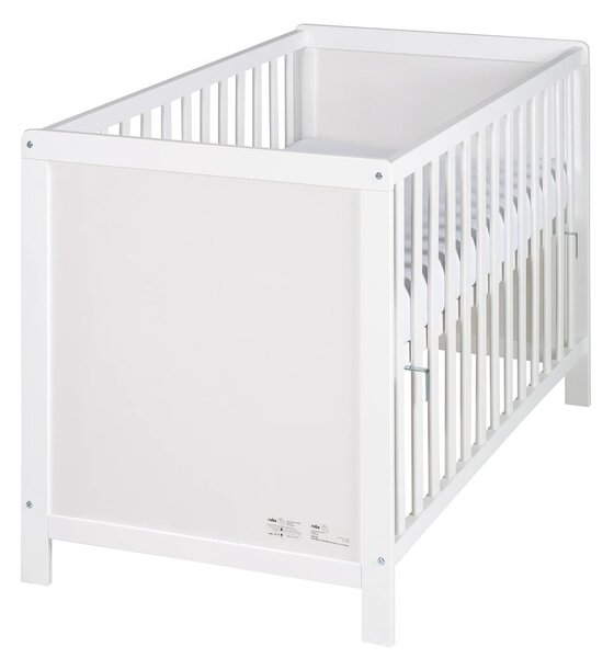 Bílá postýlka 60x120 cm – Roba