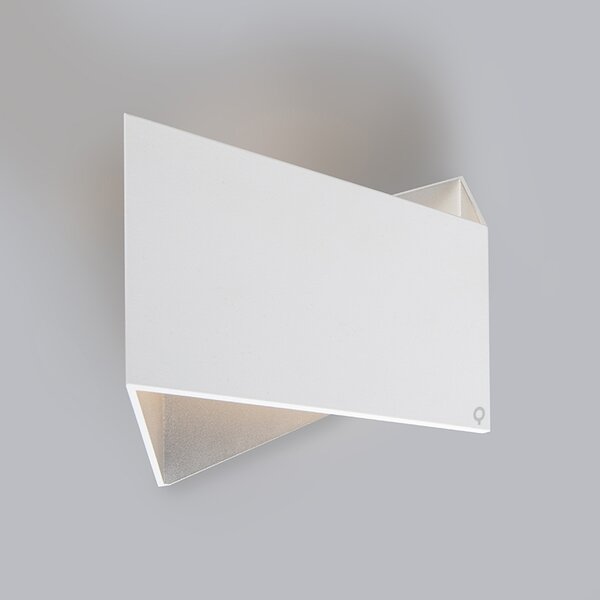 Designová nástěnná lampa bílá - Fold