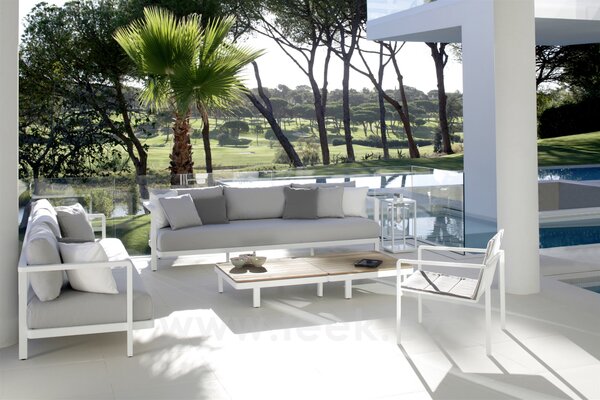 Royal Botania Pohovka 2-místná Alura Lounge, Royal Botania, 170x85x79 cm, rám hliník anthracite, bez sedáků