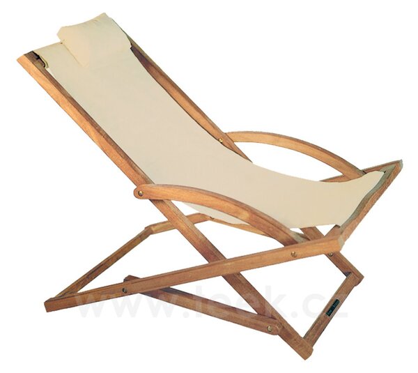 Royal Botania Teakové skládací relaxační křeslo Beacher, Royal Botania, rám teak, výplet Batyline barva dle vzorníku
