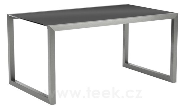 Royal Botania Jídelní stůl Ninix, Royal Botania, 150x90x70,5 cm, rám broušená ocel, deska teak