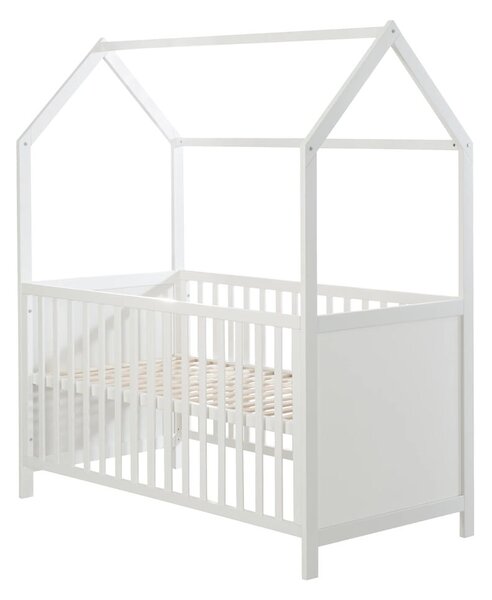 Bílá postýlka 70x140 cm – Roba