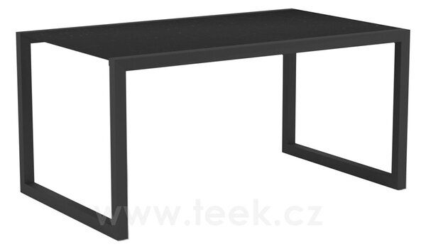 Royal Botania Jídelní stůl Ninix, Royal Botania, 150x90x70,5 cm, rám broušená ocel, deska teak