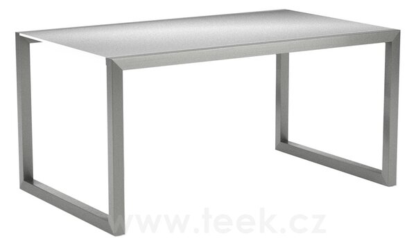 Royal Botania Jídelní stůl Ninix, Royal Botania, 150x90x70,5 cm, rám broušená ocel, deska teak