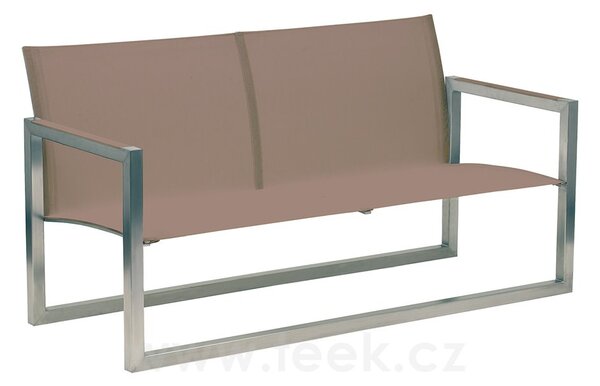 Royal Botania Lavice se zádovou opěrkou Ninix, Royal Botania, 148x64,5x75 cm, rám ocel barva anthracite, výplet Batyline black