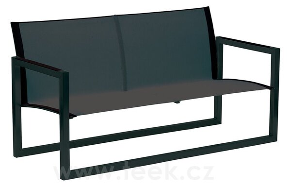 Royal Botania Lavice se zádovou opěrkou Ninix, Royal Botania, 148x64,5x75 cm, rám ocel barva anthracite, výplet Batyline black