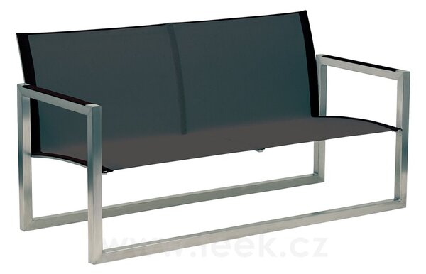 Royal Botania Lavice se zádovou opěrkou Ninix, Royal Botania, 148x64,5x75 cm, rám ocel barva anthracite, výplet Batyline black