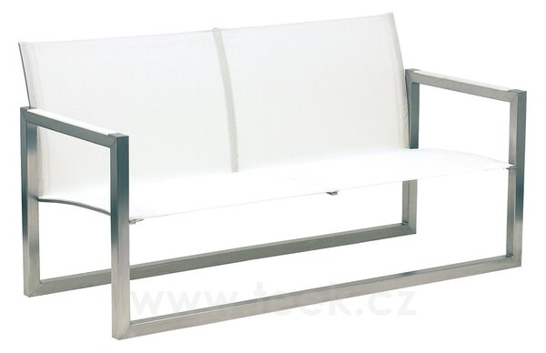 Royal Botania Lavice se zádovou opěrkou Ninix, Royal Botania, 148x64,5x75 cm, rám ocel barva anthracite, výplet Batyline black