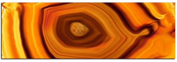 Obraz na plátně - Achát řez - panoráma 590A (105x35 cm)