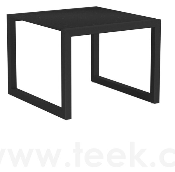 Royal Botania Odkládací boční stolek Ninix, Royal Botania, 50x51,4x39 cm, rám broušená ocel, deska teak