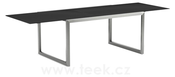 Royal Botania Jídelní stůl rozkládací Ninix, Royal Botania, 150-270x100x75 cm, rám ocel barva anthracite, deska keramika černá