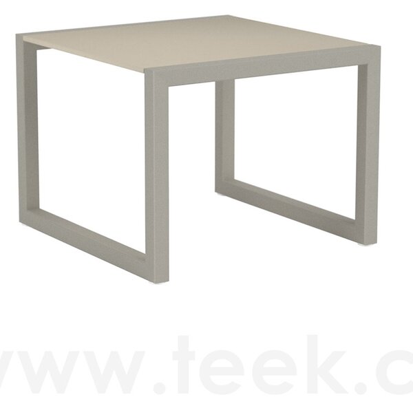 Royal Botania Odkládací boční stolek Ninix, Royal Botania, 50x51,4x39 cm, rám broušená ocel, deska teak