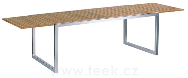 Royal Botania Jídelní stůl rozkládací Ninix, Royal Botania, 240-360x100x75 cm, rám ocel barva anthracite, deska teak