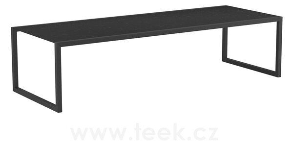 Royal Botania Jídelní stůl Ninix, Royal Botania, 300x110x75 cm, rám broušená ocel, deska teak