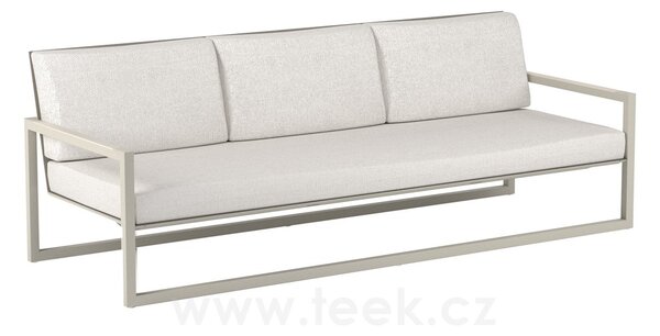 Royal Botania Pohovka 3-místná Ninix, Royal Botania, 233x83x81 cm, rám hliník sand, výplet Batyline pearl grey