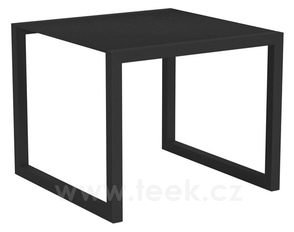 Royal Botania Jídelní stůl Ninix, Royal Botania, 90x90x75 cm, rám broušená ocel, deska teak