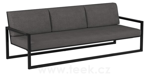 Royal Botania Pohovka 3-místná Ninix, Royal Botania, 233x83x81 cm, rám hliník sand, výplet Batyline pearl grey