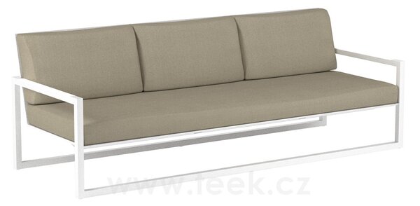 Royal Botania Pohovka 3-místná Ninix, Royal Botania, 233x83x81 cm, rám hliník sand, výplet Batyline pearl grey