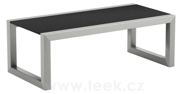 Royal Botania Konferenční stolek Ninix, Royal Botania, 83x40x29 cm, rám hliník anthracite, deska keramika černá