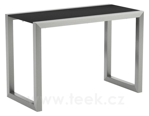 Royal Botania Odkládací stolek vyšší Ninix, Royal Botania, 83x40x56 cm, rám hliník anthracite, deska teak