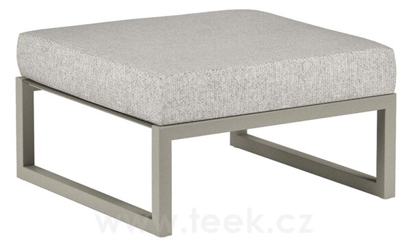 Royal Botania Podnožka Ninix, Royal Botania, 75x75x45 cm, rám hliník anthracite, výplet Batyline black, bez sedáku