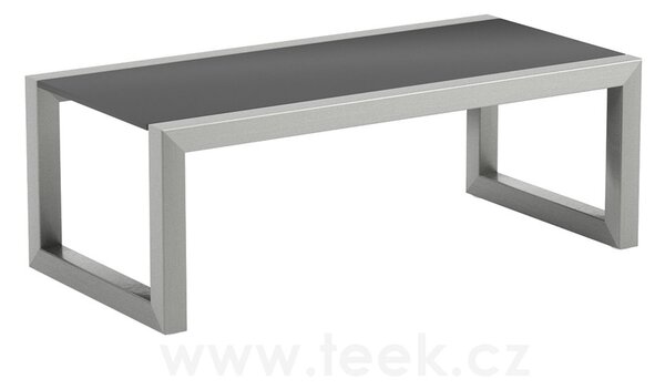 Royal Botania Konferenční stolek Ninix, Royal Botania, 83x40x29 cm, rám hliník anthracite, deska keramika černá