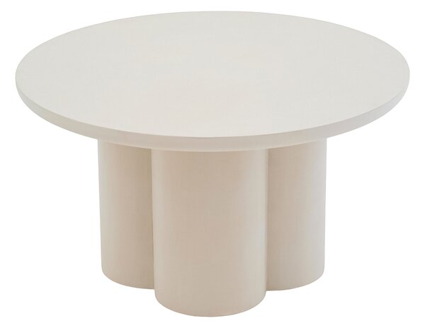 Kulaty konferenční stolek Cylindus 80 cm - béžový