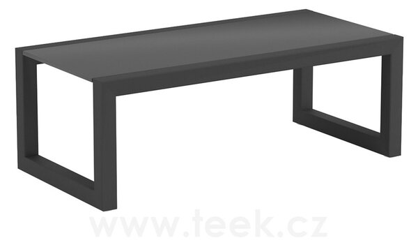Royal Botania Konferenční stolek Ninix, Royal Botania, 83x40x29 cm, rám hliník anthracite, deska keramika černá