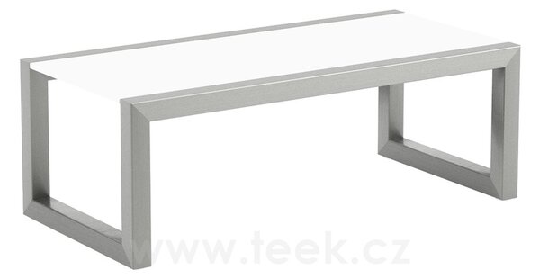 Royal Botania Konferenční stolek Ninix, Royal Botania, 83x40x29 cm, rám hliník anthracite, deska keramika černá