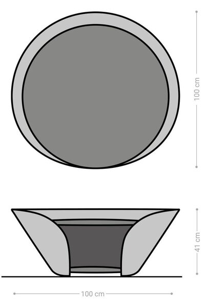 DELIFE Konferenční stolek Skafi 100x40 cm keramika Minas Melange metalická zlatá