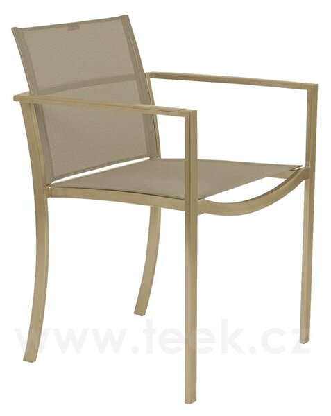 Royal Botania Jídelní křeslo stohovatelné O-Zon, Royal Botania, rám hliník anthracite, výplet Batyline black