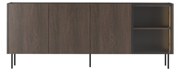 Moderní komoda Dunari 220 cm čtyřdveřová - dub dunin