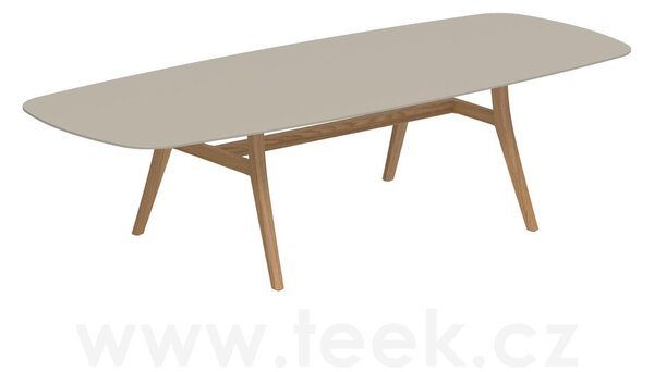 Royal Botania Jídelní stůl Zidiz, Royal Botania, 300x120x75 cm, rám teak, deska keramika pearl grey