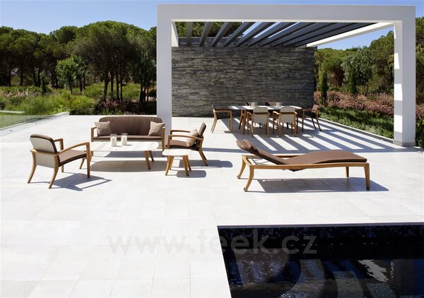 Royal Botania Jídelní stůl Zidiz, Royal Botania, 220x120x75 cm, rám teak, deska keramika bílá