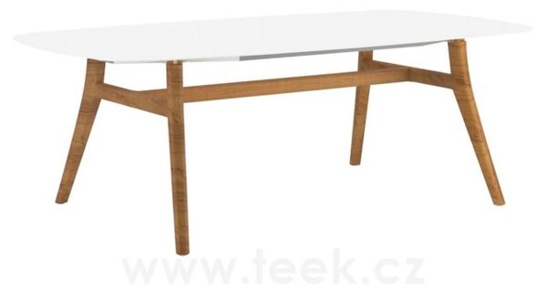 Royal Botania Jídelní stůl Zidiz, Royal Botania, 220x120x75 cm, rám teak, deska keramika bílá