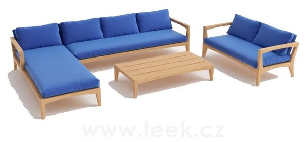 Royal Botania Teakový postelový díl levostranný 210 cm Zenhit Lounge, Royal Botania, rám teak, bez sedáků