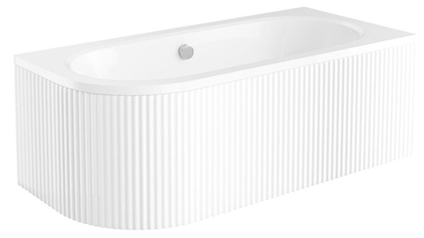 Besco Krycí panel k asymetrické vaně Avita Ryfle P 150x75 (160x75, 170x75, 180x80), bílý Rozměry (cm): 150x75