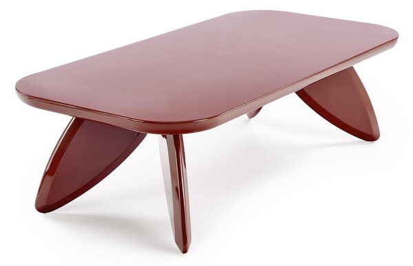 Obdélníkový konferenční stolek Lumis 120 cm - burgund